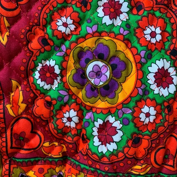 Vintage Skirt Hippy Mod 70s Homemade Skirt Quilted Maxi Medallion - Picture 7 of 15